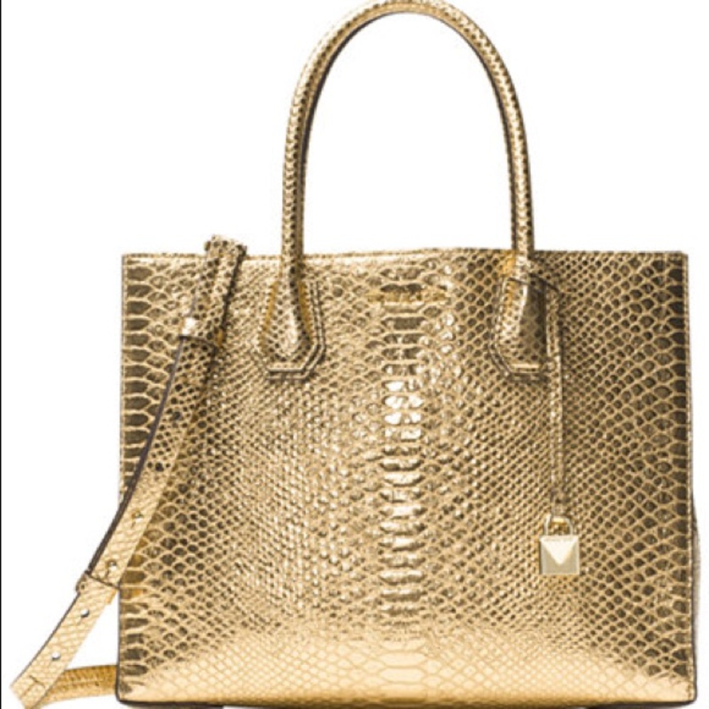 Michael Kors Gold Mercer Bag